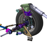 Aeromobil 4.0 Flying Car Suspension and Tyre render