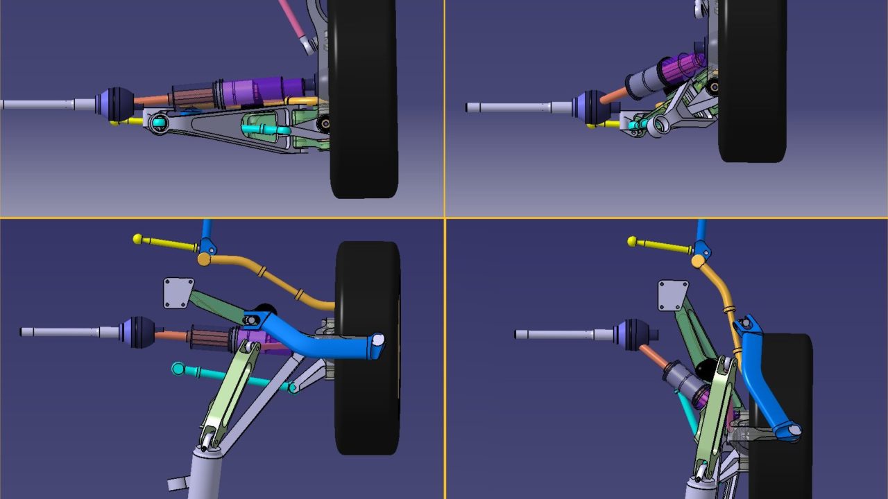 Aeromobil 4.0 Flying Car Suspension render