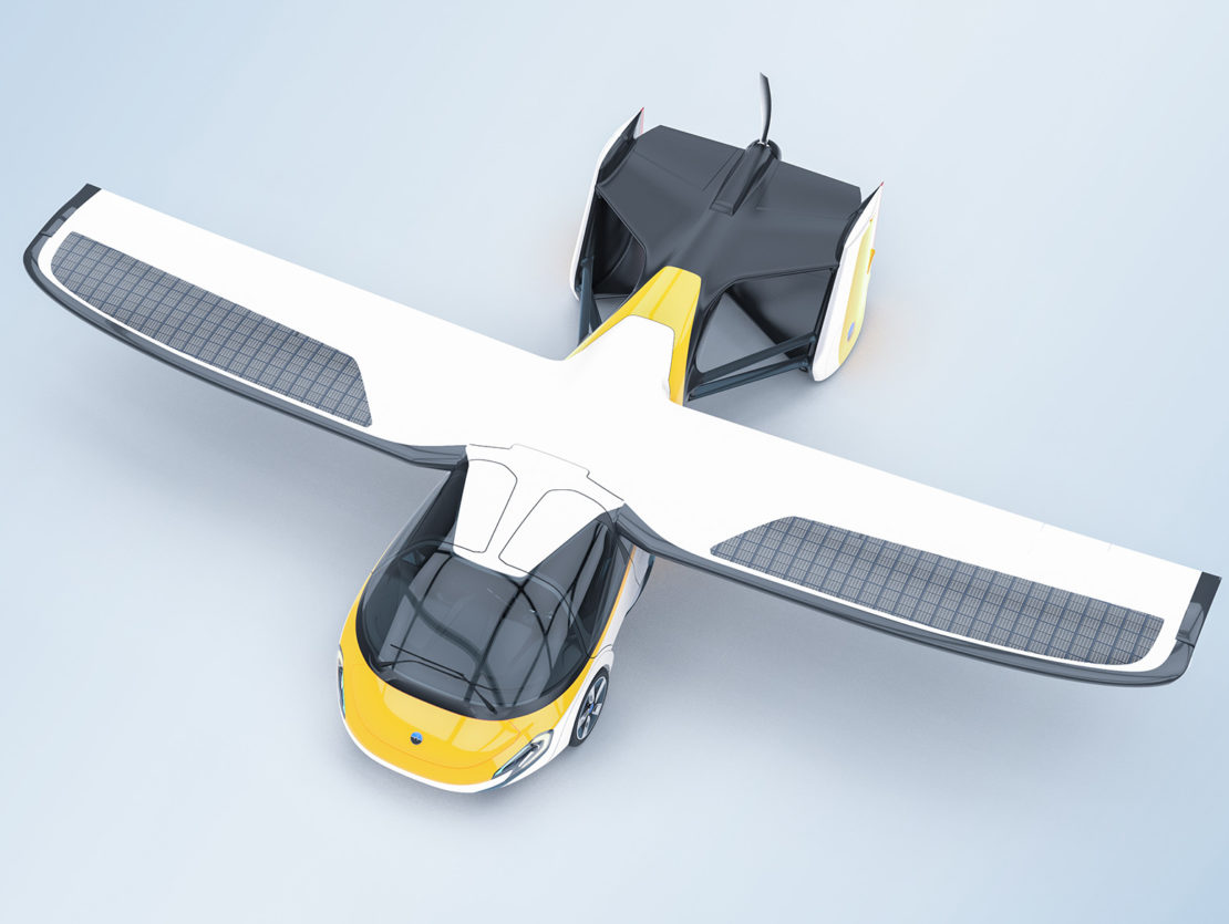 Aeromobil 4.0 Flying Car top render view