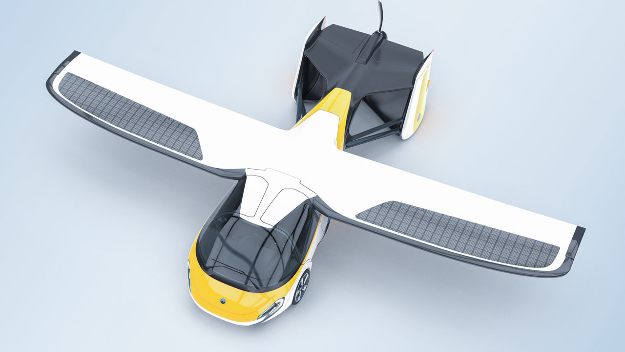 Aeromobil 4.0 Flying Car top render view