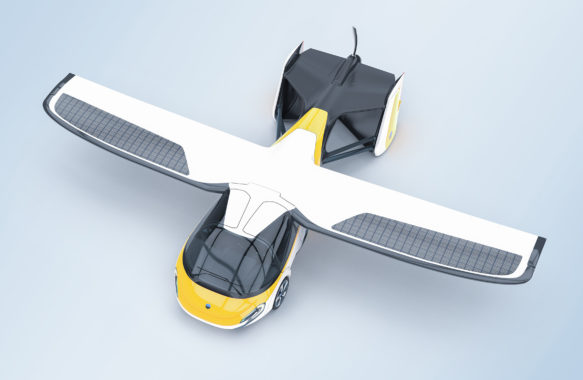 Aeromobil 4.0 Flying Car top render view