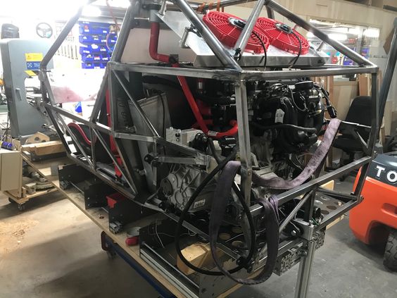 AutoSolo buggy rear chassis view