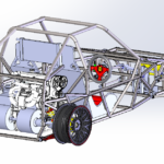 AutoSolo buggy chassis render