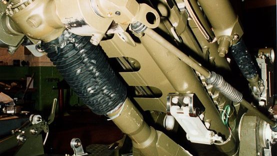 Close up of BAE Ultra-light Field Howitzer