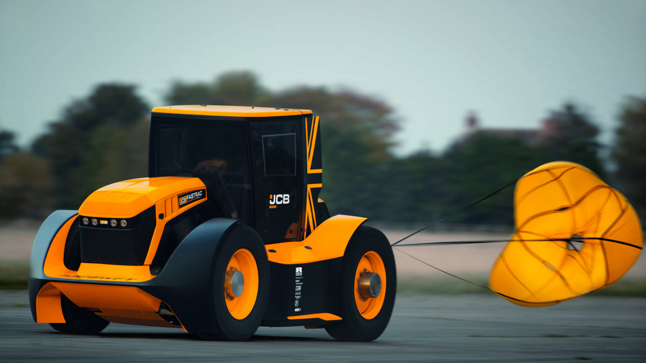 JCB Words Fastest Tractor