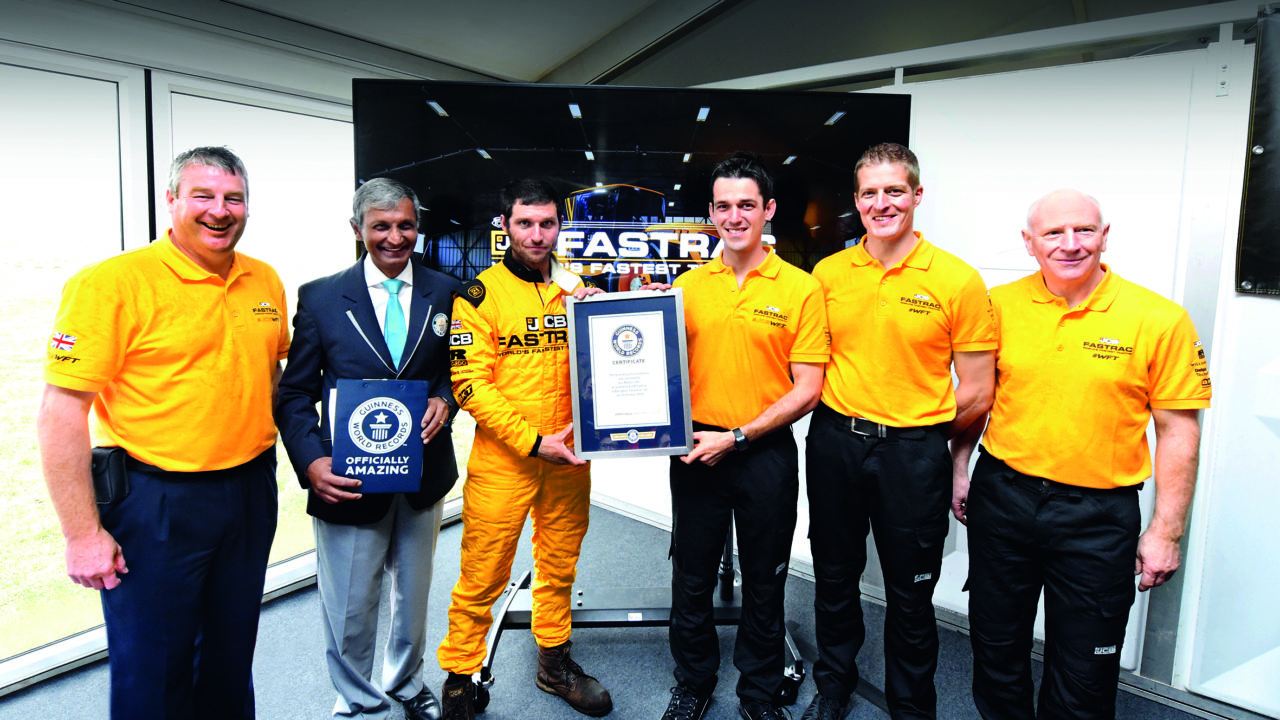 JCB Words Fastest Tractor team members