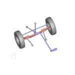 Suspension steer animation