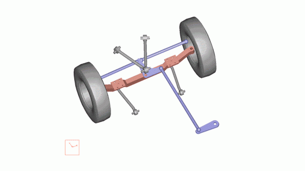 Suspension steer animation