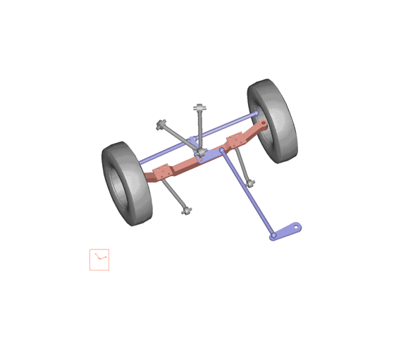 Suspension steer animation