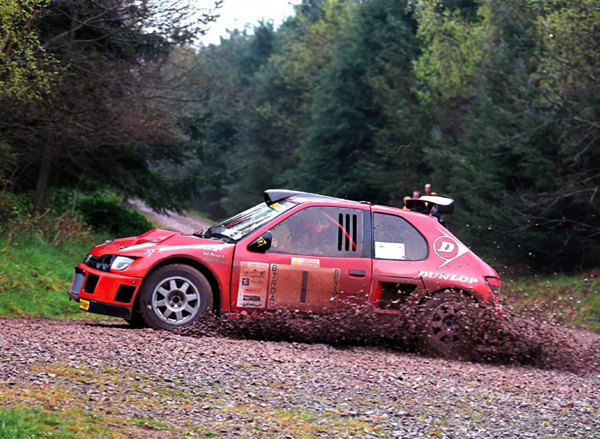 And Burton Peugot Cosworth Rally Car